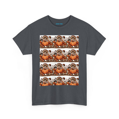 Pumpkin & Mushroom Unisex Heavy Cotton Tee