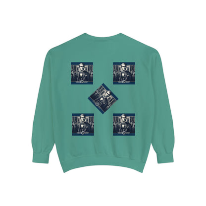 Bleu Square Unisex Garment-Dyed Sweatshirt