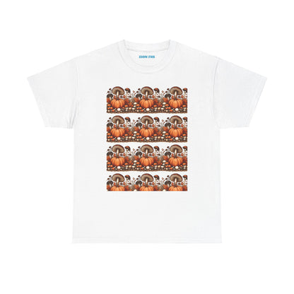 Pumpkin & Mushroom Unisex Heavy Cotton Tee