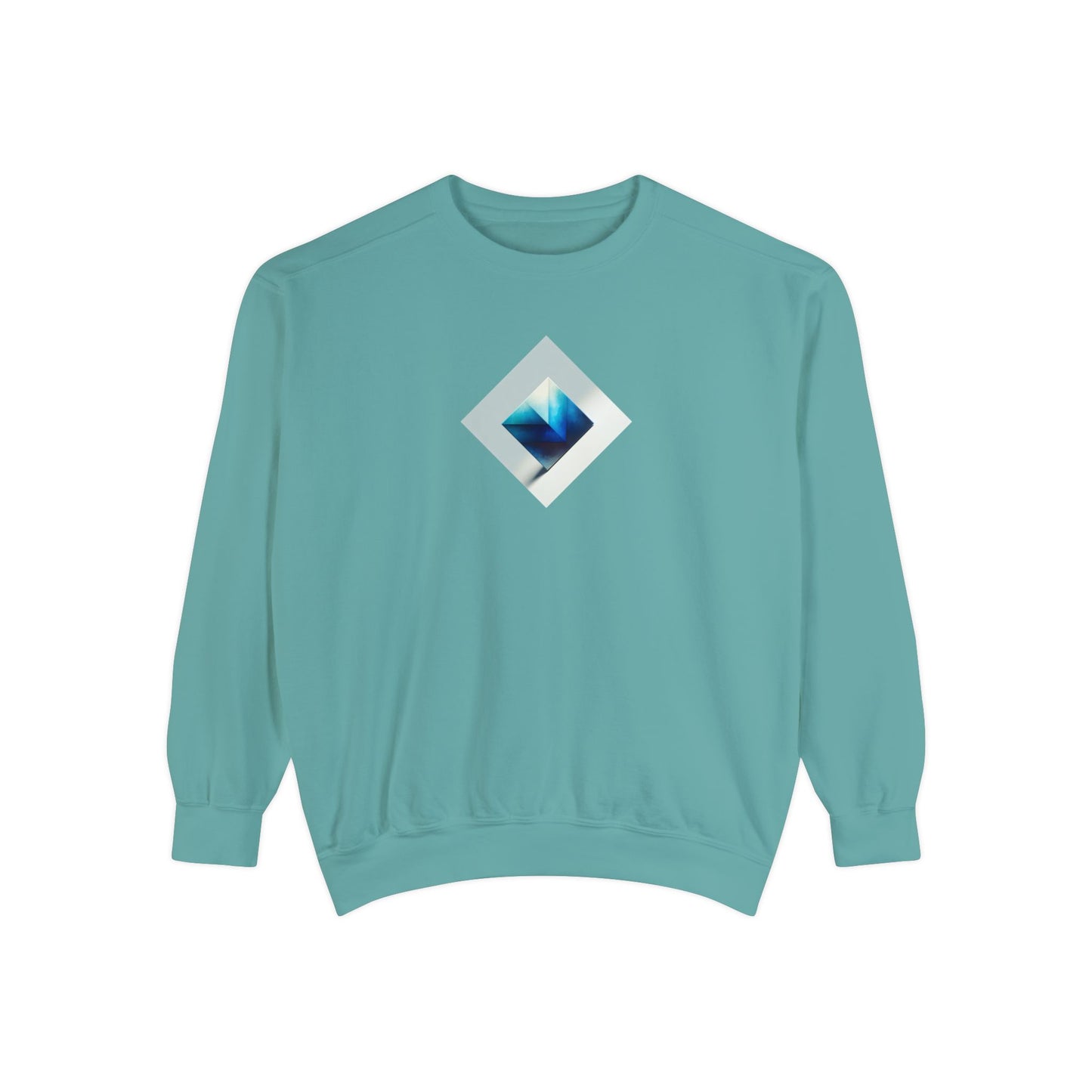 Bleu Square Unisex Garment-Dyed Sweatshirt