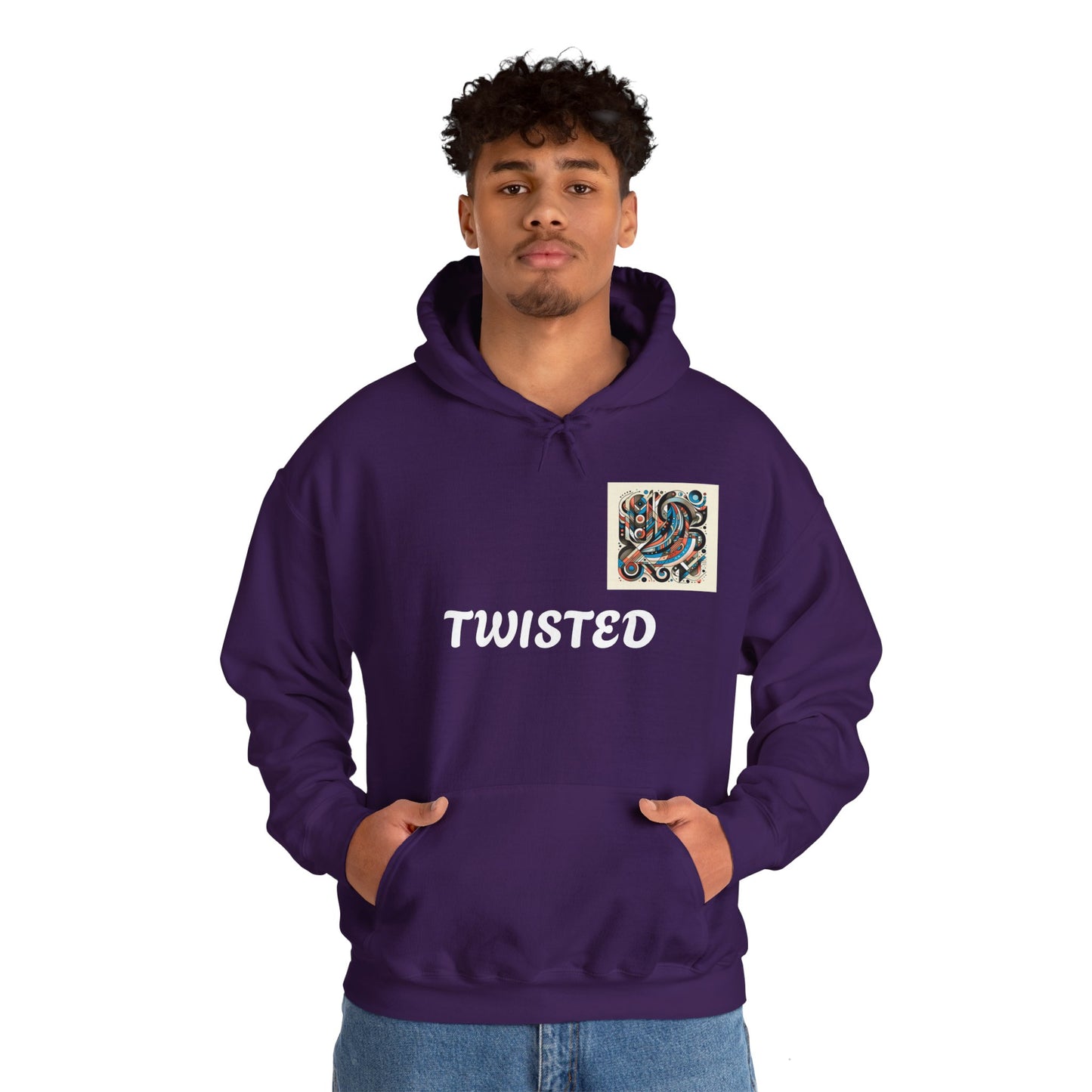 Twisted White  Unisex Heavy Blend™ Hooded Sweatshirt