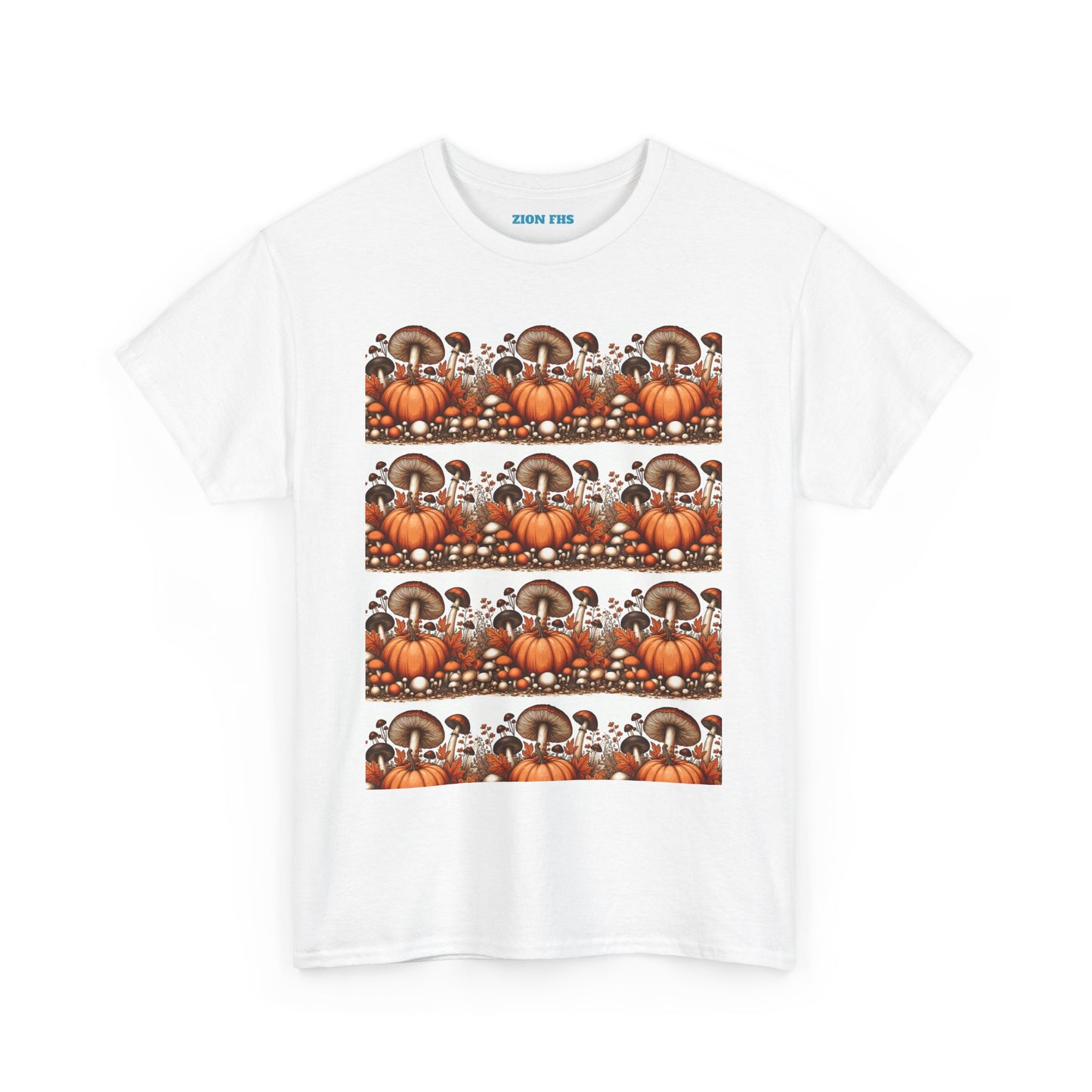 Pumpkin & Mushroom Unisex Heavy Cotton Tee