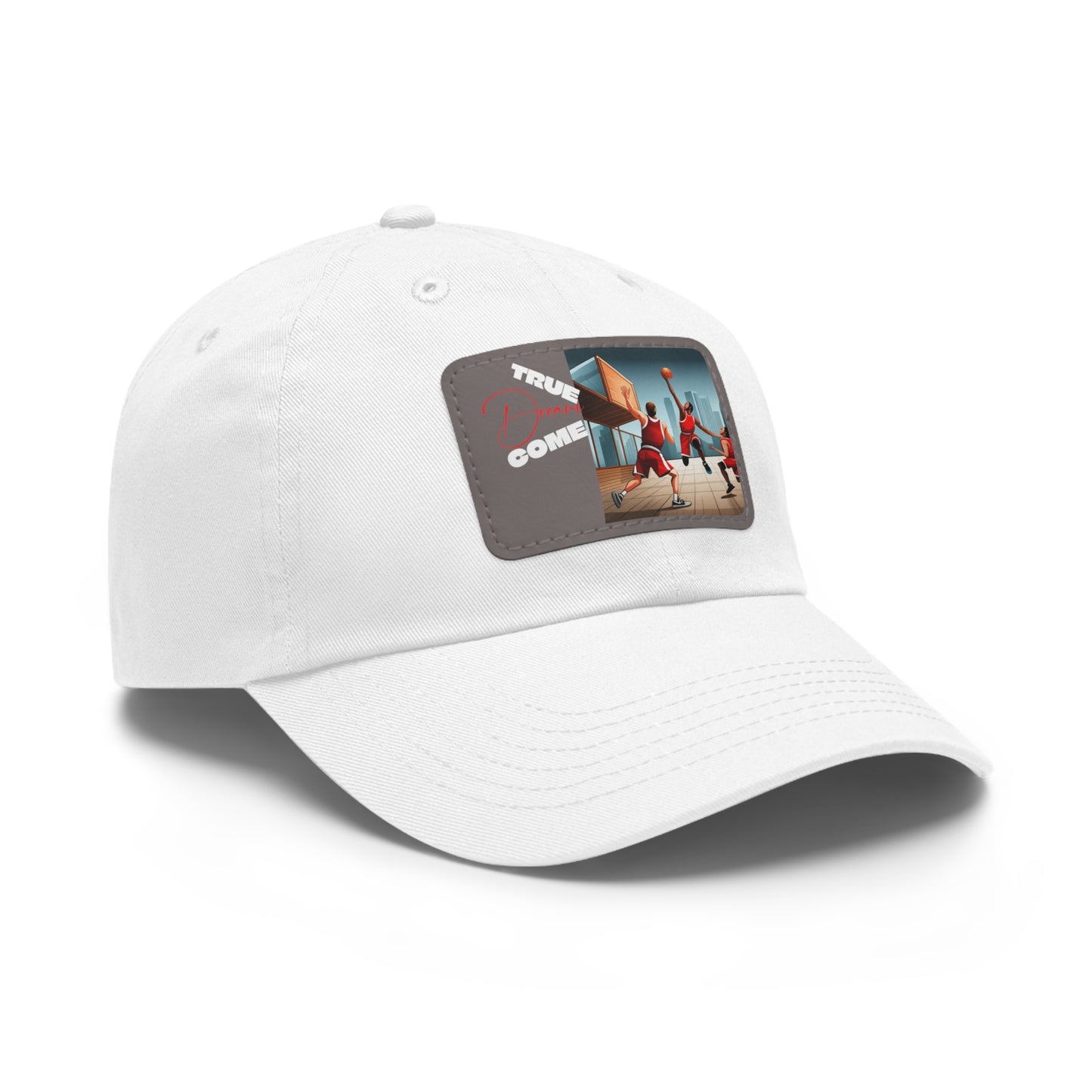 Dream Dad Hat with Leather Patch (Rectangle)