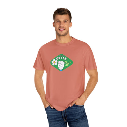 Green Unisex Garment-Dyed T-shirt