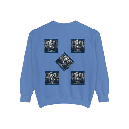 Bleu Square Unisex Garment-Dyed Sweatshirt