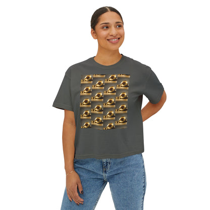 Round Gold  Women's Boxy Tee