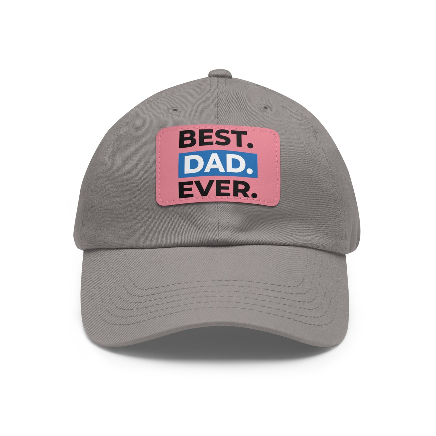 Dad Hat with Leather Patch (Rectangle)