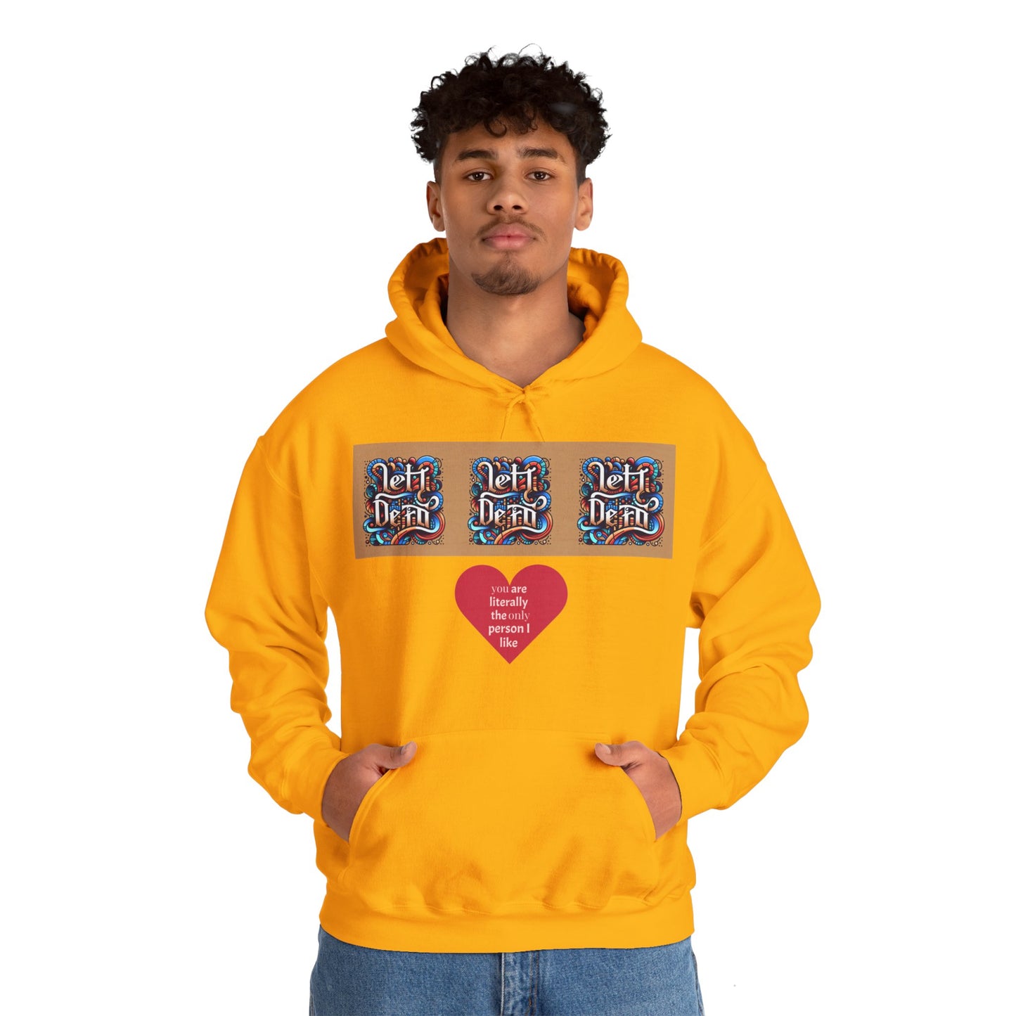 Funky Lett Unisex Heavy Blend™ Hooded Sweatshirt