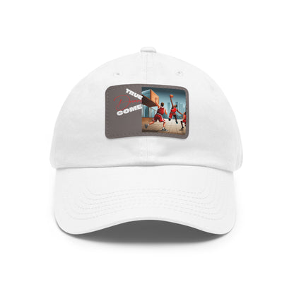 Dream Dad Hat with Leather Patch (Rectangle)