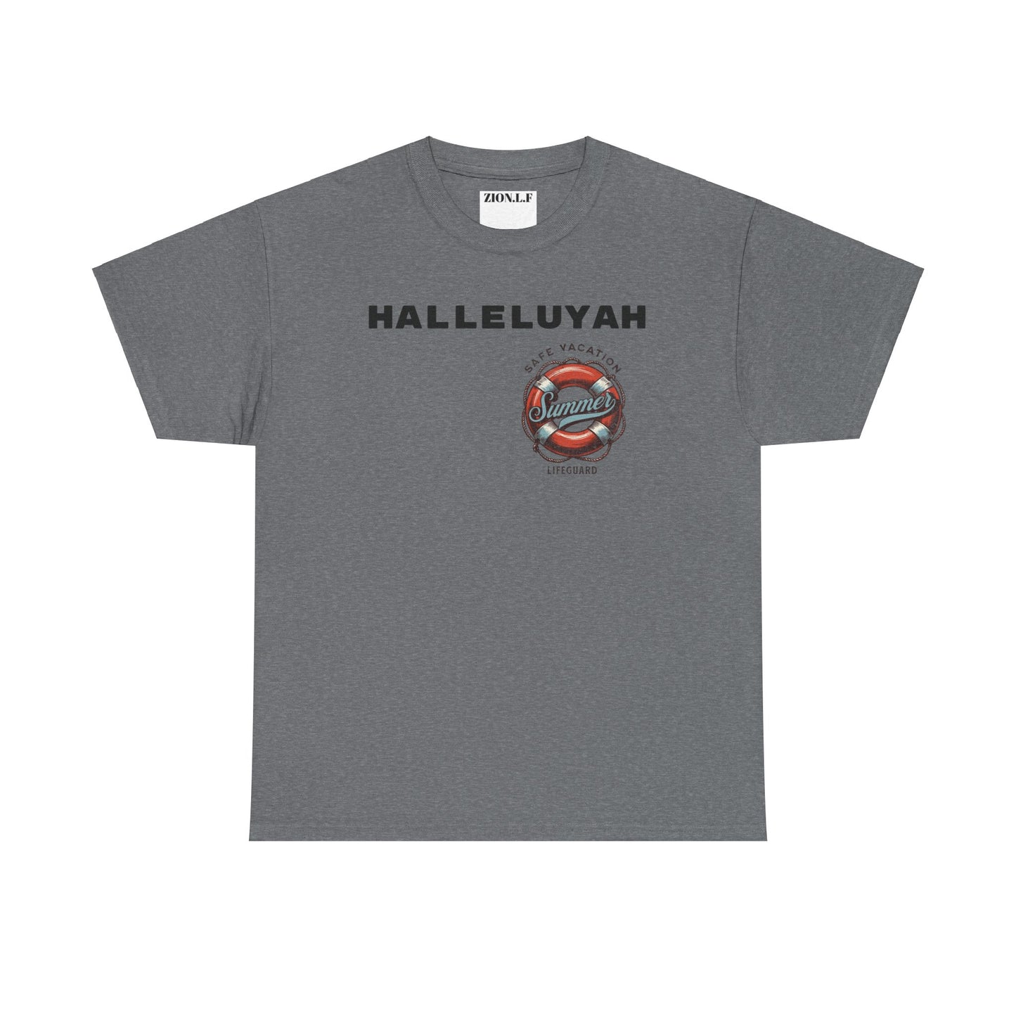 Halleluyah Safe Vacation  Unisex Heavy Cotton Tee Shirt is created for the purpose of all tourist and  travellers.