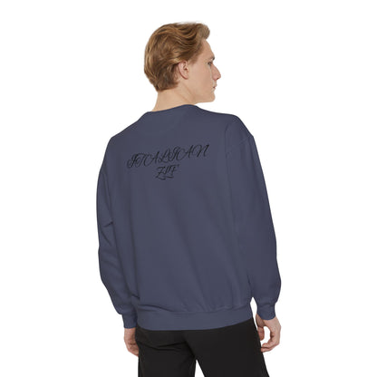 Blue Square Unisex Garment-Dyed Sweatshirt