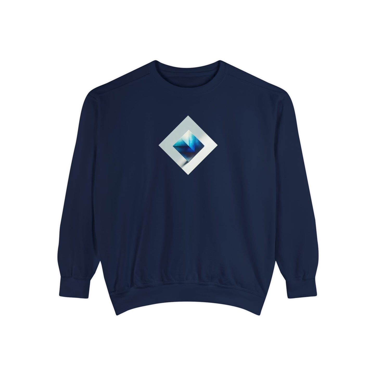 Bleu Square Unisex Garment-Dyed Sweatshirt