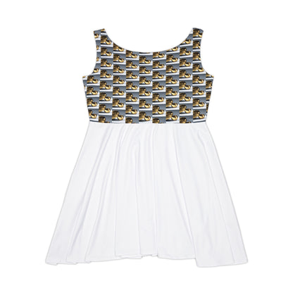 Gold Women's Skater Dress (AOP)