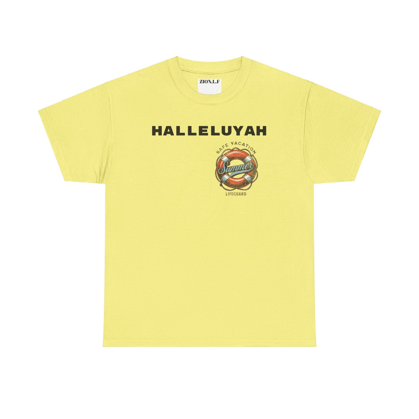 Halleluyah Safe Vacation  Unisex Heavy Cotton Tee Shirt is created for the purpose of all tourist and  travellers.