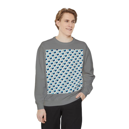 Small square Unisex Garment-Dyed Sweatshirt