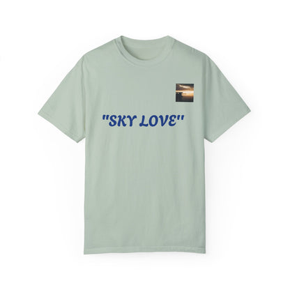 Sky Love Unisex Garment-Dyed T-shirt