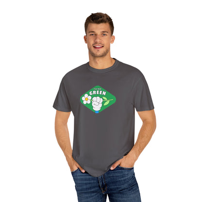 Green Unisex Garment-Dyed T-shirt