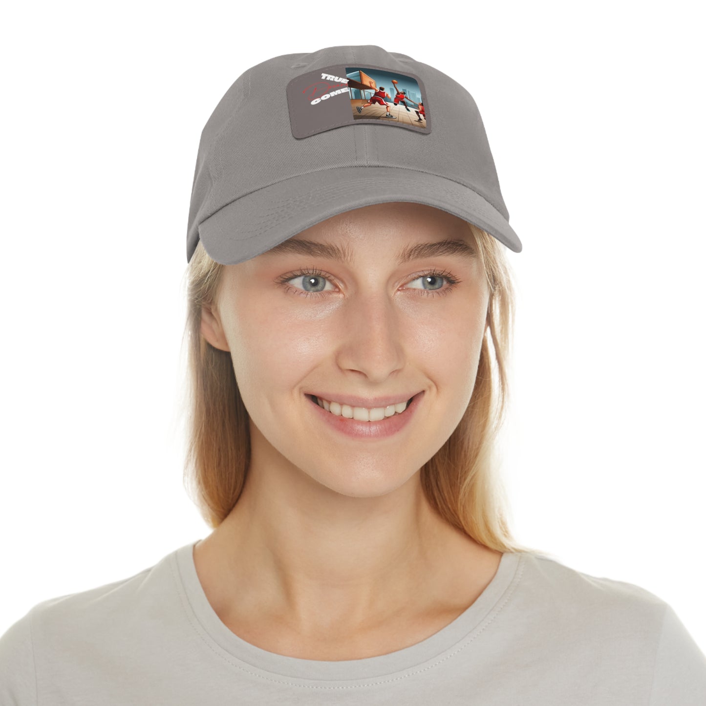 Dream Dad Hat with Leather Patch (Rectangle)