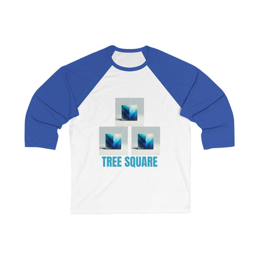 Tree Square Woman's  3\4 Sleeve Baseball Tee  -  UK and Europe Only