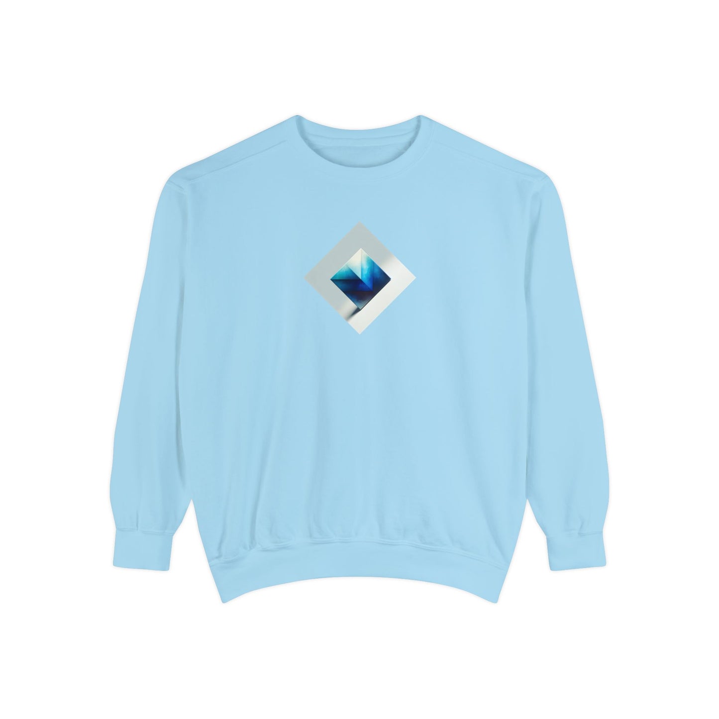 Bleu Square Unisex Garment-Dyed Sweatshirt