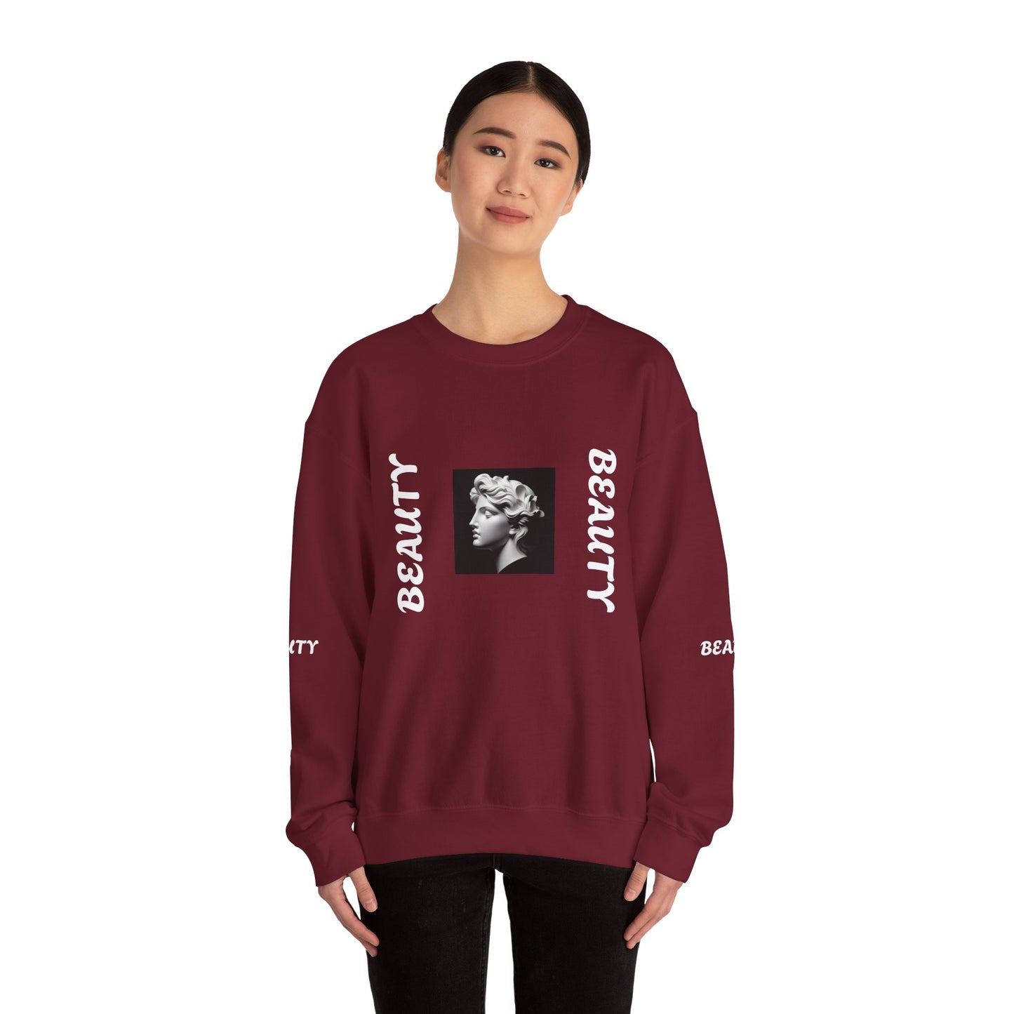 Beauty Unisex Heavy Blend™ Crewneck Sweatshirt