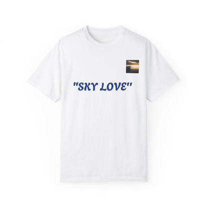 Sky Love Unisex Garment-Dyed T-shirt