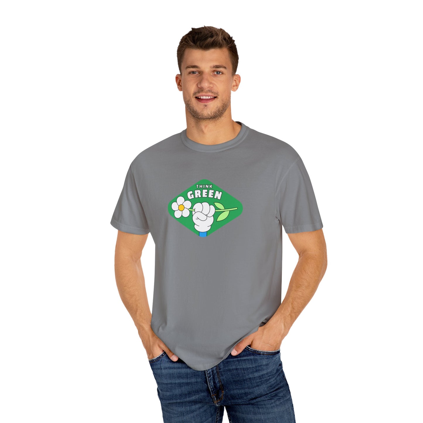 Green Unisex Garment-Dyed T-shirt