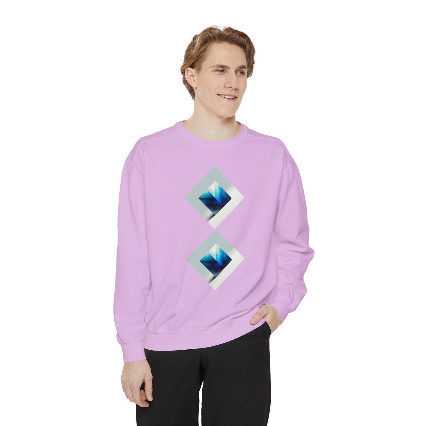 ZLF Designer Blue Square Unisex Sweatshirt - Zion Legend Fashions