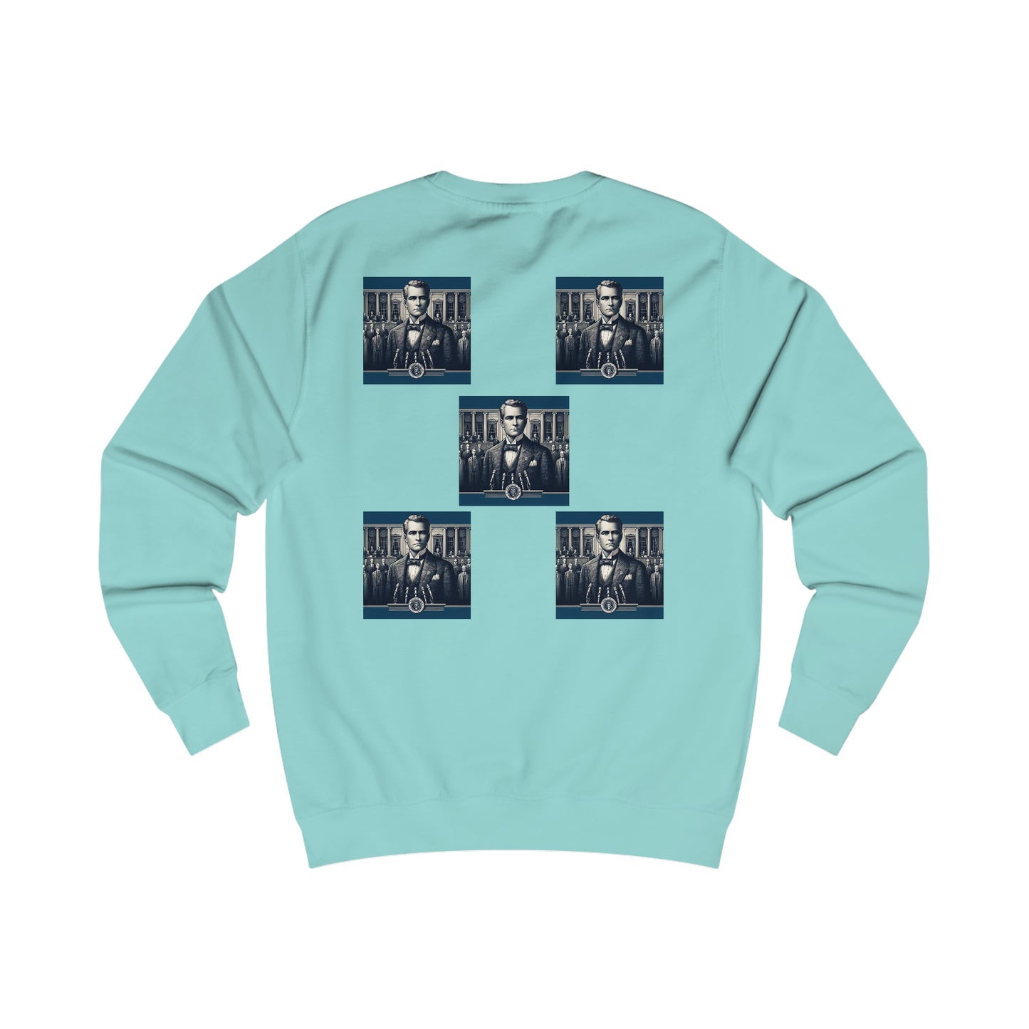 Square Blue  Men's Sweatshirt