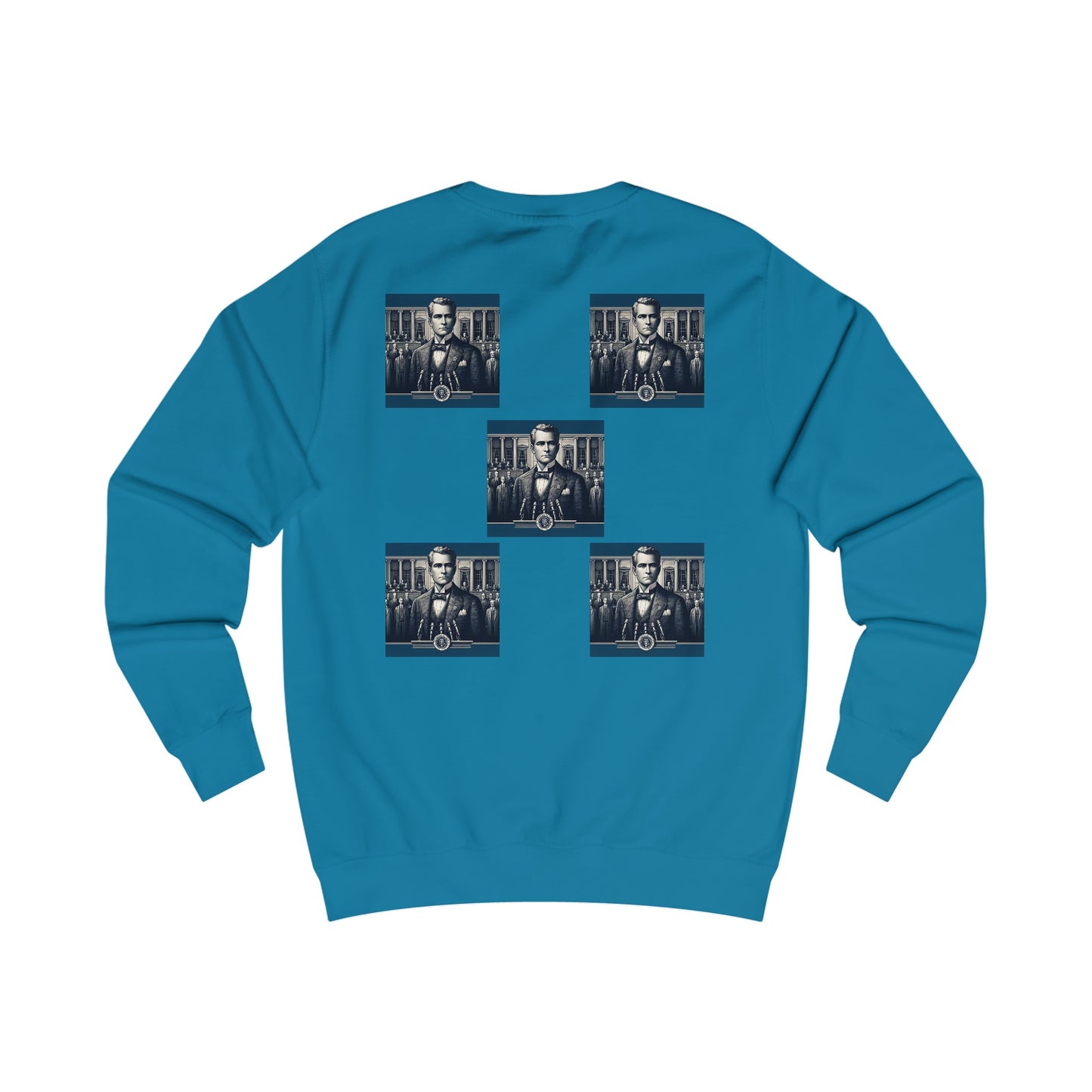 Square Blue  Men's Sweatshirt