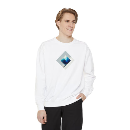 Bleu Square Unisex Garment-Dyed Sweatshirt