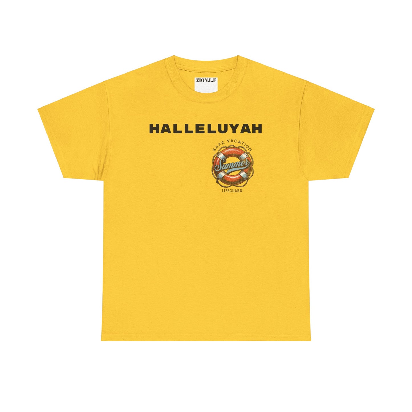 Halleluyah Safe Vacation  Unisex Heavy Cotton Tee Shirt is created for the purpose of all tourist and  travellers.