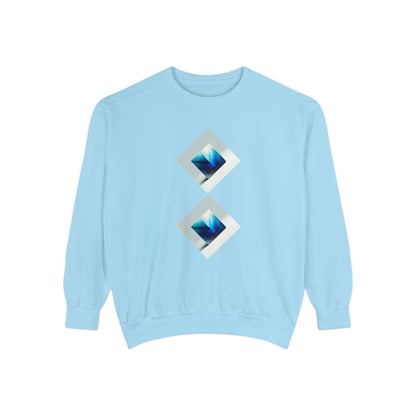 ZLF Designer Blue Square Unisex Sweatshirt - Zion Legend Fashions