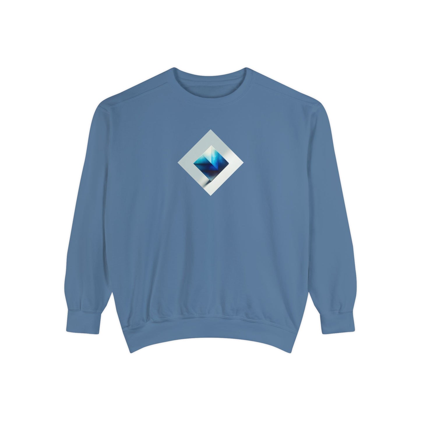 Bleu Square Unisex Garment-Dyed Sweatshirt