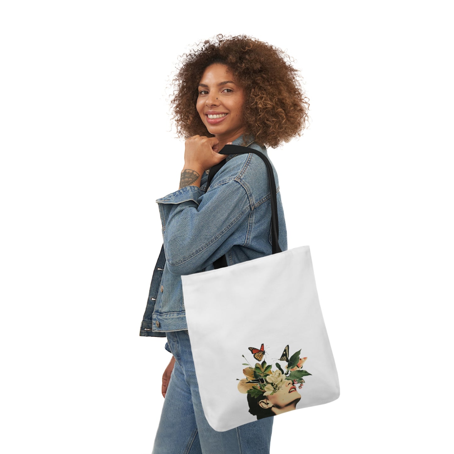 Month Canvas Tote Bag, 5-Color Straps