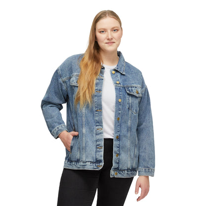 World Map Women's Denim Jacket