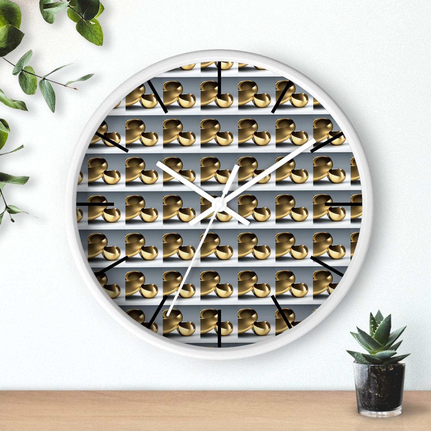 Gold Wall Clock