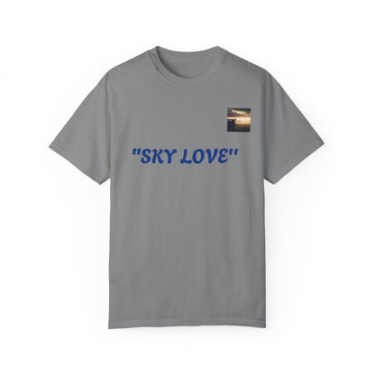 Sky Love Unisex Garment-Dyed T-shirt