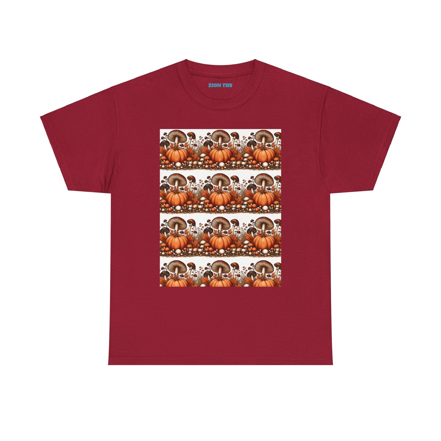 Pumpkin & Mushroom Unisex Heavy Cotton Tee