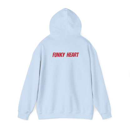 Funky heart Unisex Heavy Blend™ Hooded Sweatshirt