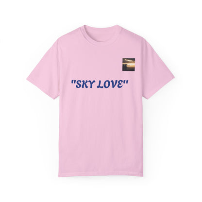 Sky Love Unisex Garment-Dyed T-shirt