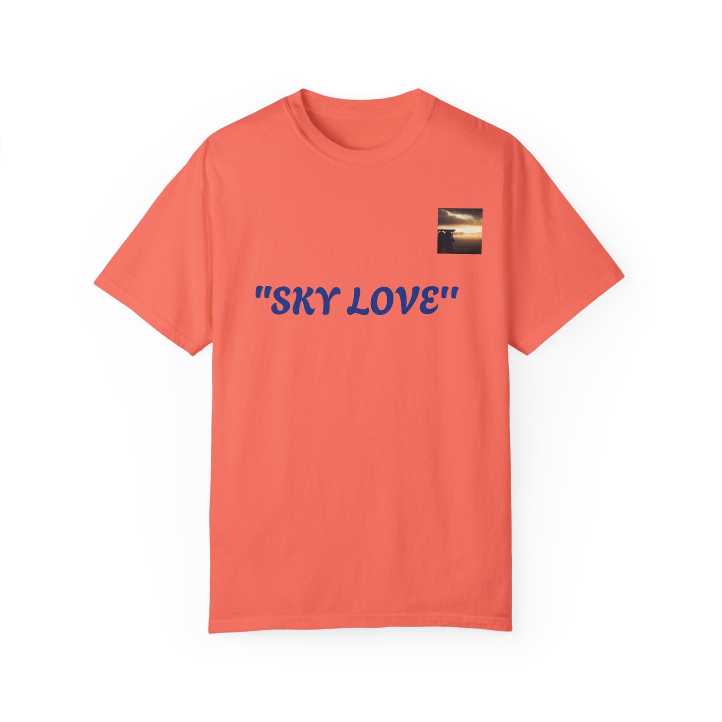 Sky Love Unisex Garment-Dyed T-shirt