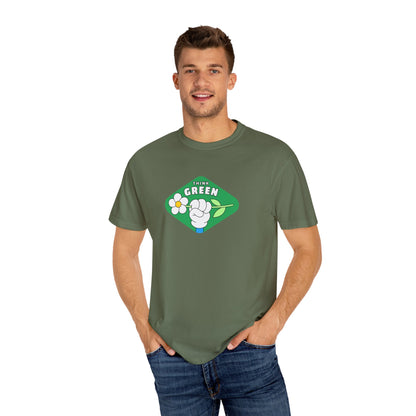 Green Unisex Garment-Dyed T-shirt