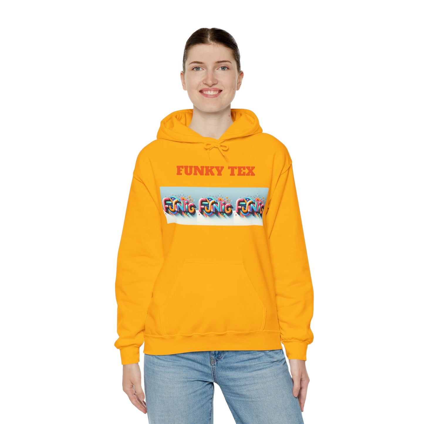 Funky Tex Unisex Heavy Blend™ Hooded Sweatshirt