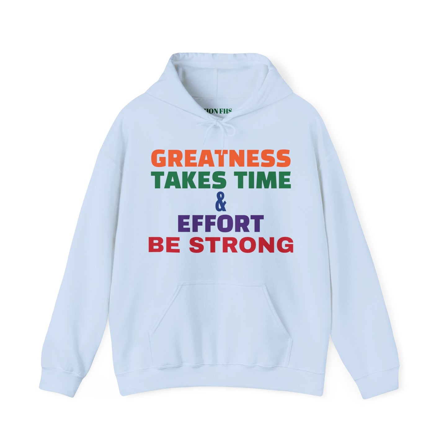 Colour Text Hoodie Unisex Heavy Blend Sweatshirt