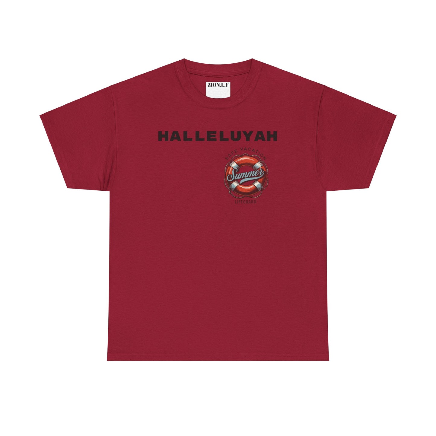 Halleluyah Safe Vacation  Unisex Heavy Cotton Tee Shirt is created for the purpose of all tourist and  travellers.