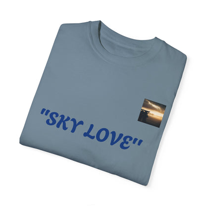 Sky Love Unisex Garment-Dyed T-shirt