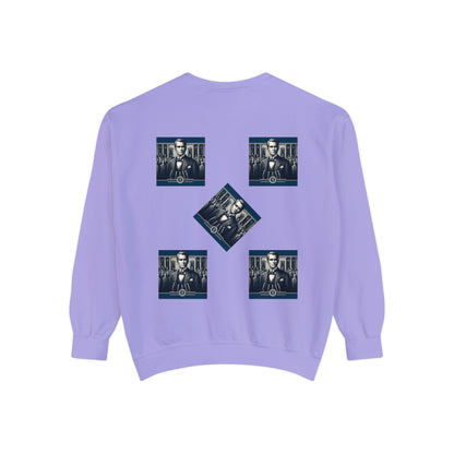 Bleu Square Unisex Garment-Dyed Sweatshirt