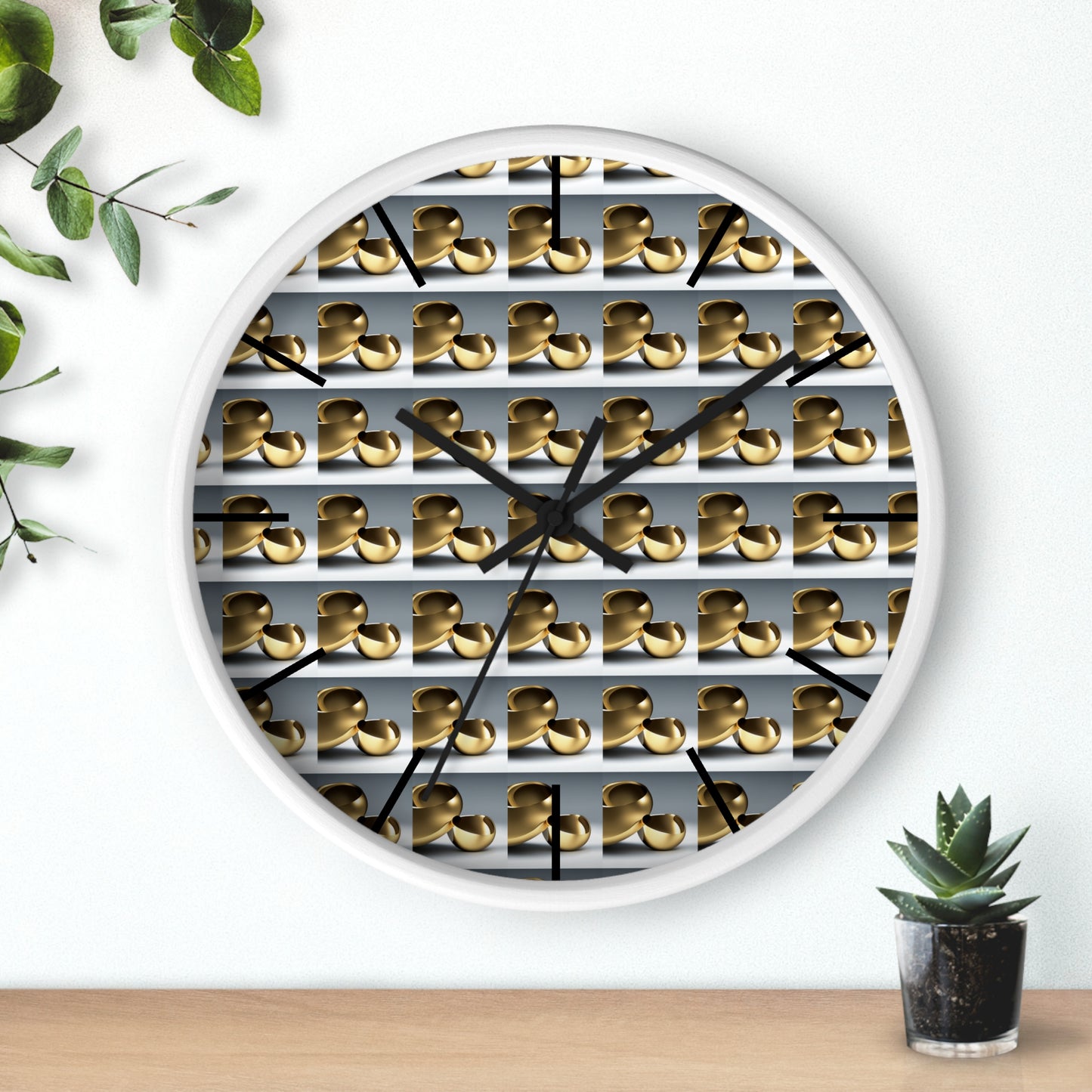 Gold Wall Clock