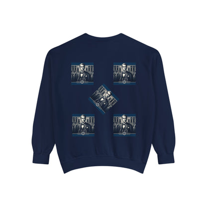 Bleu Square Unisex Garment-Dyed Sweatshirt